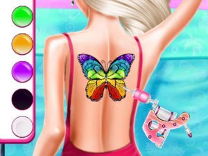 Fashion Tattoo Studio Drawing Game