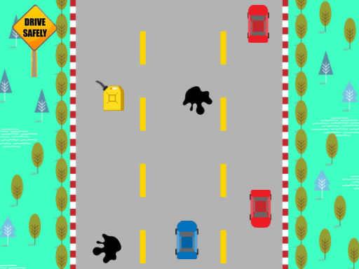 Car on The Road Racing