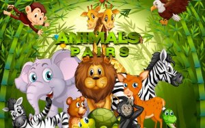 Animals Pairs Match 3 Puzzle Game Online